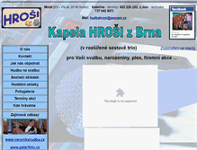 Tablet Screenshot of hudbahrosi.cz